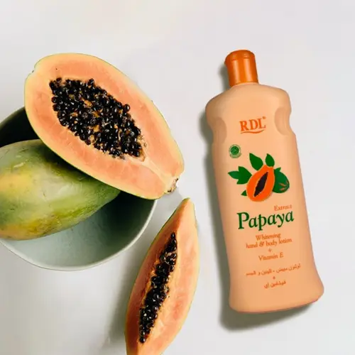 Papaya lotion for hands and body, 600 ml, assorted