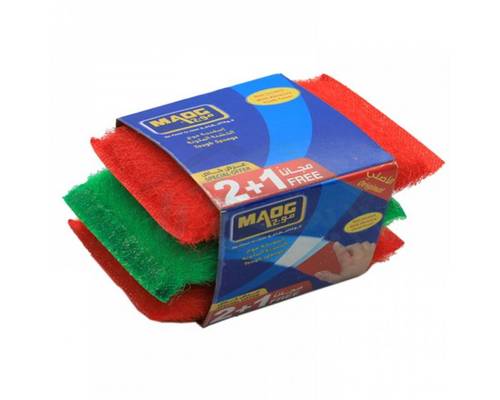 Maog rough sponge (colored-silver-gold) 2+1 free