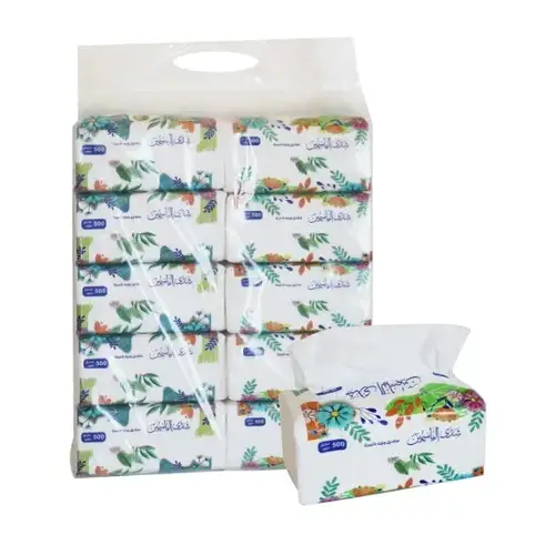 Shatha Al Yasmine Tissues, 500 single tissues, 4 packs