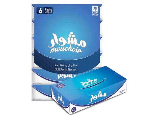 مناديل مشوار علب 90 منديل (6 بكت) شد 36