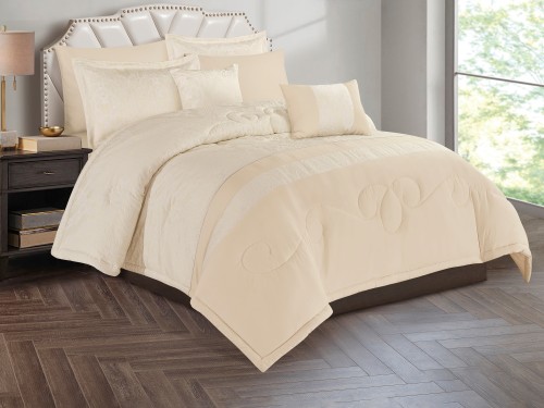 مفرش ELEN فاخر جاكار مفرد ونص 5 قطع - سكري