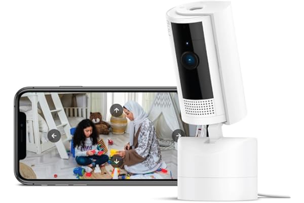 Ring Pan-Tilt Indoor Camera | Plug-In Pet Security Camera | 360° pan & 169° tilt coverage, Manual Privacy Cover, HD video, Two-Way Talk, Wi-Fi | 30-day free Ring Subscription trial