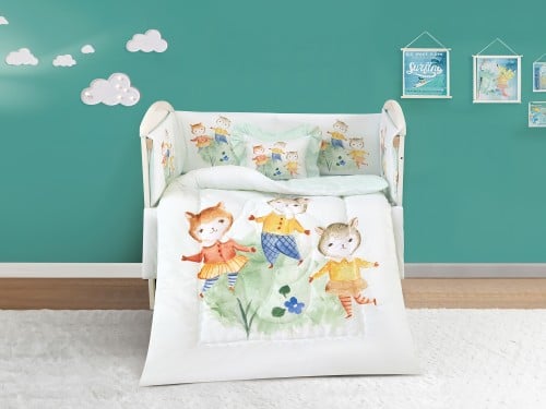 مفرش أطفال BOY حواجز مواليد - 5 قطع