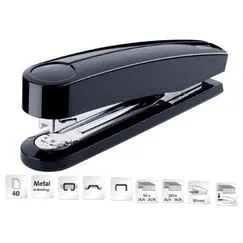 Stapler, Novus B5, black, 40 sheets